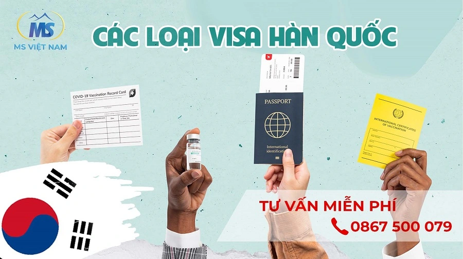 phan biet cac loai visa han quoc