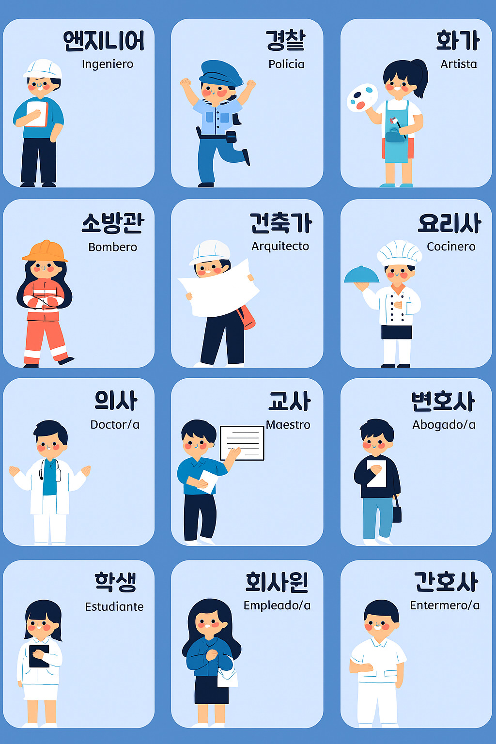 Hơn 100 Từ Vựng Nghề Nghiệp Tiếng Hàn thông Dụng Nhất 3 Hơn 100 Từ Vựng Nghề Nghiệp Tiếng Hàn Thông Dụng Nhất