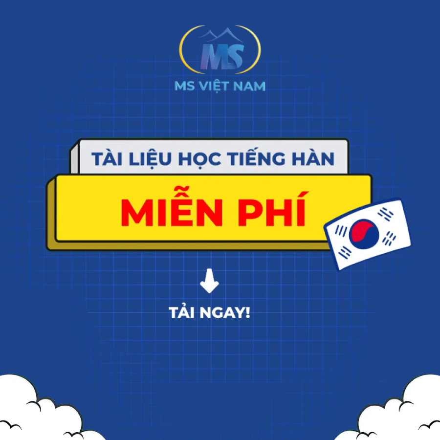 Tải Ngay Tài Liệu Học Tiếng Hàn Miễn Phí
